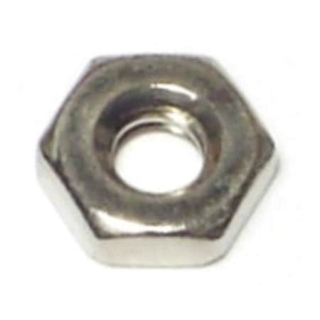 Midwest Fastener Hex Nut, #10-24, 18-8 Stainless Steel, Not Graded, 100 PK 05267